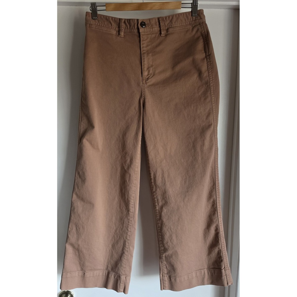 Gap Women's Size 8 Brown Straight Casual Cotton Pants Trousers Slacks Chino